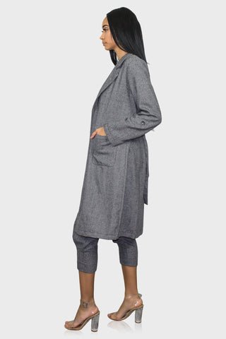tweed two piece pant set side